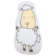 baa baa sheepz 抱抱羊 安撫抱枕 (13.30x21cm) 95% 竹纖維, 小(16 x 28cm), 微笑抱抱羊 白色