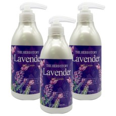 THE HERB STORY 身體乳液 薰衣草, 500ml, 3個
