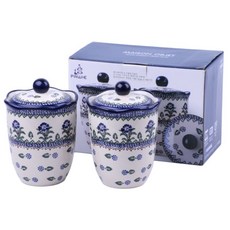 PAWIE 大型調味罐 2p + 蓋子 2p 套組 藍藤, 1套