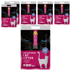 貓砂王 雙倍吸力新配方精粉貓砂 6kg 爽身粉粗砂 6袋 10L