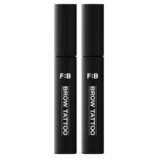 포뷰트 틴티드 아이브로우 타투, 블랙, 2개