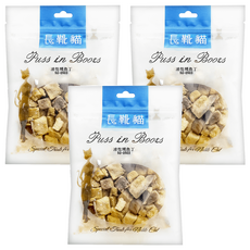 Puss in Boots 長靴貓 純肉凍乾, 鯛魚丁, 35g, 3包