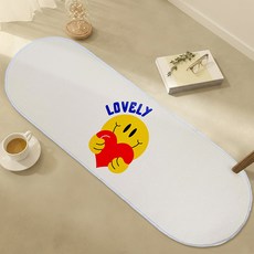 Beyond Living Good feeling 加厚防滑布料地墊 8mm, 微笑 LOVELY