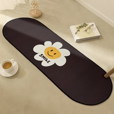 비욘드리빙 굿필링 도톰한 미끄럼방지 패브릭 발매트, 데이지 SMILE