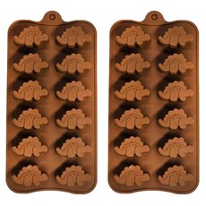 矽膠模具 侏羅紀 12格, 單一顏色, 2個