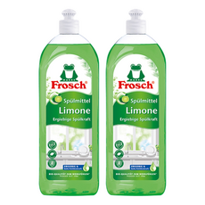 Frosch 德國小綠蛙 洗碗精 綠檸檬, 750ml, 2個