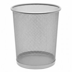 AXIS 艾克思 簡約金屬網狀垃圾桶 9L, 銀色, 1個