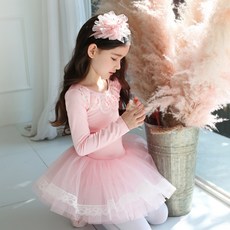 女童款長袖芭蕾舞衣分離型 Amelie蕾絲