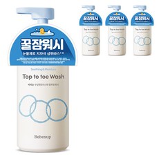 Bebesup 兒童用舒緩與保濕頭到腳清潔乳, 300ml, 4個