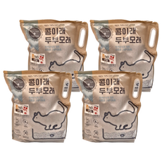 豆豆貓 豆腐砂 活性碳, 8L, 100%豆腐貓砂, 4包