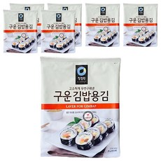 清淨園 紫菜飯捲用烤海苔 兩次烘烤 100%韓國產紫菜, 20g, 7包