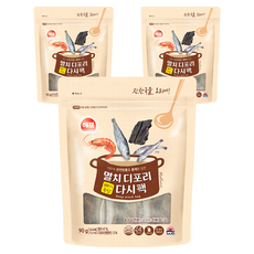 해표 멸치디포리 다시팩, 90g, 3개