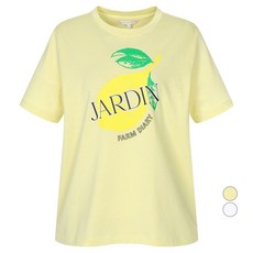 OLIVE DES OLIVE 女款檸檬印花棉質T恤