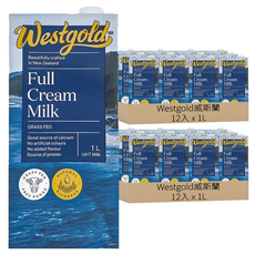 westgold威斯蘭 全脂保久乳, 1L, 24入