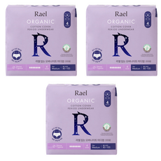 Rael Rael穿著式夜用中型衛生棉, 中型, 4片, 3包