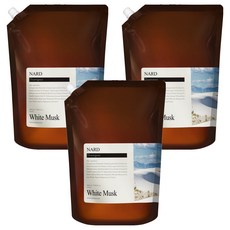 나드 부케가르니 리프레쉬 퍼퓸드 샴푸 화이트머스크향 리필, 2.1L, 3개