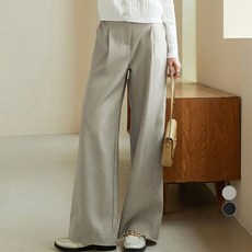 afinar 女性冬季單褶寬版西裝褲
