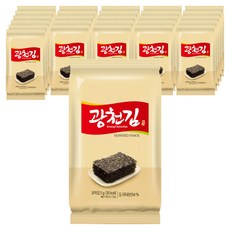 광천김 참 재래 도시락김, 5g, 27개
