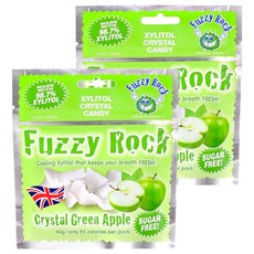 Fuzzy Rock 木糖醇水晶糖 青蘋果口味, 40g, 2包