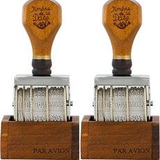 邁克爾地面日期辦公室郵票棕色, 2個