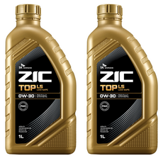 지크 TOP LS 엔진오일, 2개, 0w30, 1L