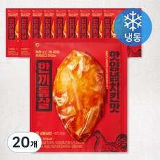 한끼통살 닭가슴살 핫양념치킨맛(냉동), 100g, 1개입, 20개