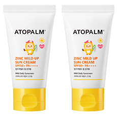 ATOPALM 愛多康 鋅溫和防曬霜 SPF50+ PA++++, 65g, 2個