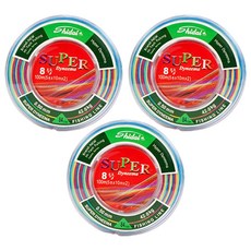 SUPER 大力馬 5色編織釣魚線 8號, 100m