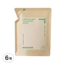 이니스프리 그린티 씨드 히알루론산 세럼 리필, 80ml, 6개