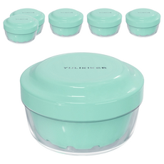 yulikiker 隱形牙套/隱適美/活動假牙 清潔密封浸泡盒 (綠色)耐熱80度, 250ml, 1個, 6個