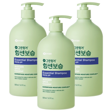 그린핑거 유아용 힘센보습 에센셜 샴푸 마일드오렌지 그린티향, 500ml, 3개