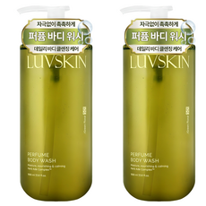 루브스킨 퍼퓸 바디워시 그린플로럴, 1L, 2개