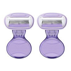 Comery女款攜帶式一次性刮鬍刀 紫色 B0983, 1入, 2個