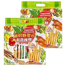 AJI OKASHI 味覺百撰 鄉村野菜之多蔬棒餅, 160g, 2袋