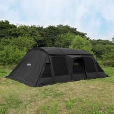 아웃코스 어드벤처2 리빙쉘 텐트 고객직접설치, 블랙, 4인용