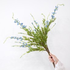 Ju and Ji 室內裝飾紫羅蘭人造花 3入, 藍色