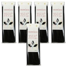 베르기니 오징어 먹물 스파게티, 500g, 5개