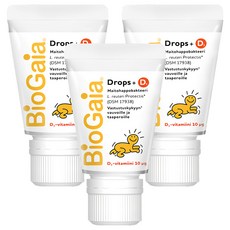 BioGaia 寶乖亞 嬰幼兒液體益生菌 D3 Plus, 10ml, 3條