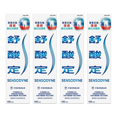 SENSODYNE 舒酸定 專業抗敏護齦強化琺瑯質牙膏, 4個, 100g