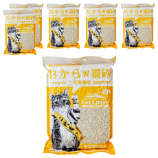 iCat 寵喵樂 環保天然豆腐砂 6L 快速結團吸水, 原味, 6包