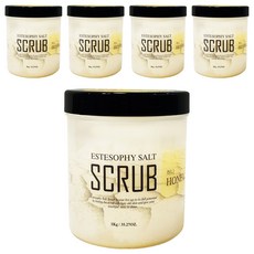 Estesophy 身體磨砂鹽皂蜂蜜, 1kg, 5個