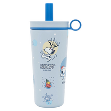 COTD SNOOPY聯名 陶瓷保溫珍珠杯, 歐拉夫藍色, 1個, 800ml