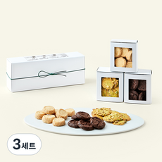 메종엠오 쿠키 사브레 바니유 110g + 사브레 쇼콜라 110g + 튜일 피스타슈 70g 선물세트, 290g, 1개입, 3세트