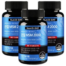 Nutri D-DAY MEGALEX MSM2000 補充錠, 90顆, 3罐