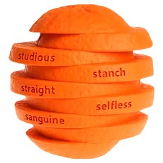 Petopia 拍拖皮婭 天然橡膠超耐咬玩具 潔牙耐磨漏食 FDA認證, 1個, 橙子, L