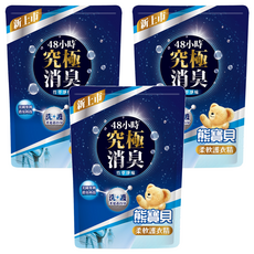 Snuggle 熊寶貝 柔軟護衣精 竹萃淨味 補充包, 1.75L, 3包