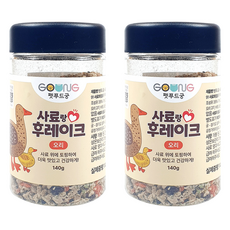 궁 반려동물 사료랑 후레이크, 오리, 140g, 2개