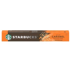 STARBUCKS 星巴克 順滑焦糖風味膠囊咖啡 Nespresso咖啡機適用, 5.1g, 10顆, 1盒