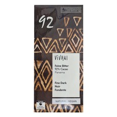 ViVANI 92%極黑巧克力片, 80g, 1片