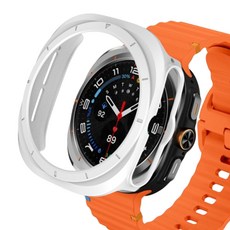 루아러블 갤럭시워치 PC 범퍼 하드 케이스, 화이트, 1개